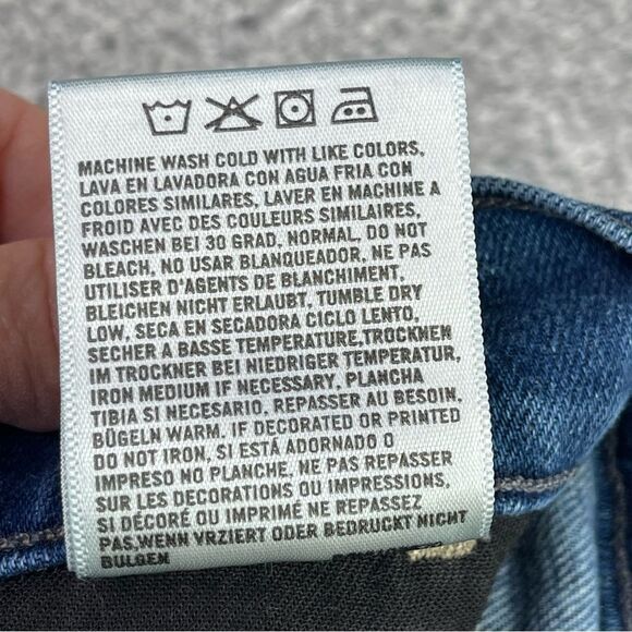 Citizens of Humanity Dani Jeans Women's 25 Blue Cropped Straight Low Rise Dark - Picture 9 of 14